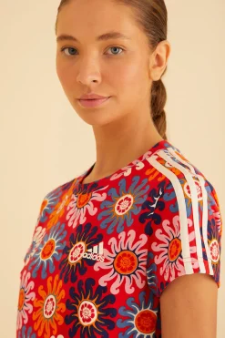 FARM Rio RED ADIDAS FARM DRESS