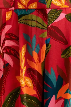 FARM Rio  RED ROOSTER LEAVES PANTS
