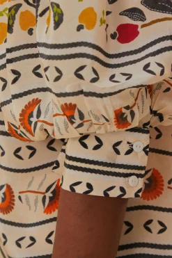 FARM Rio SAND PALMS PARADISE HIGH NECK BLOUSE