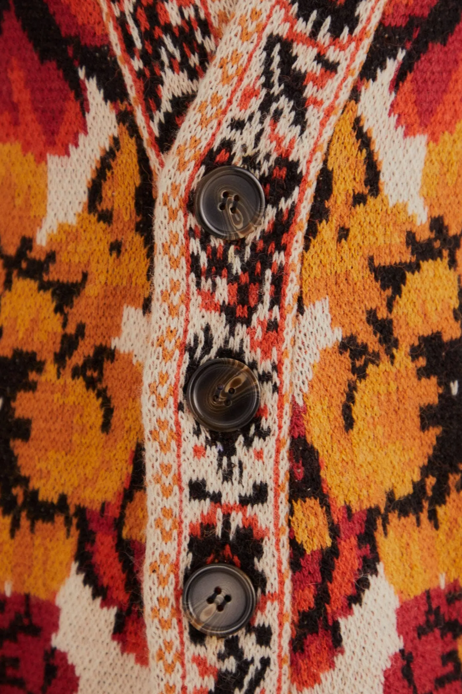 FARM Rio SAND WINTER TAPESTRY KNIT CARDIGAN