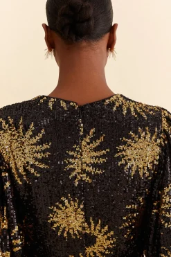 FARM Rio SUNNY MOOD SEQUIN MINI DRESS