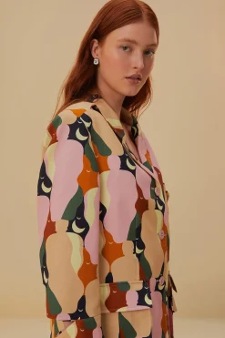 FARM Rio THE KISS MULTICOLOR CUT OUT BLAZER