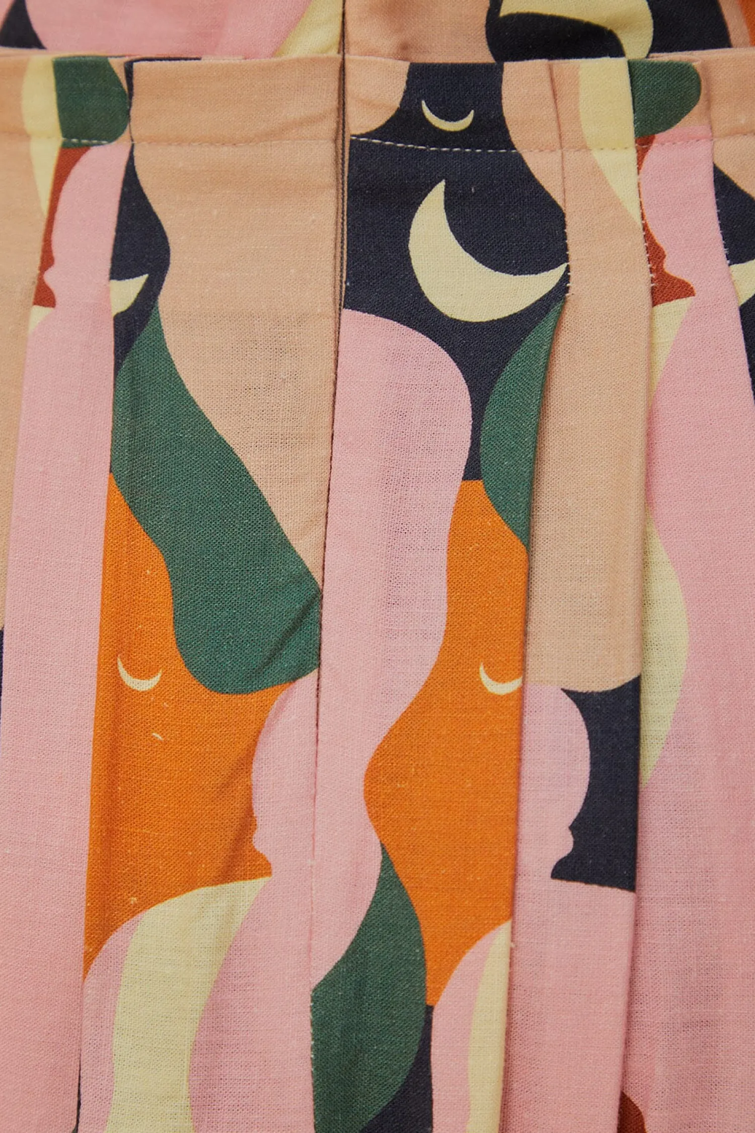 FARM Rio THE KISS MULTICOLOR SLEEVELESS MIDI DRESS