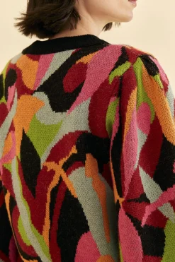 FARM Rio  THE MULTICOLOR DANCE KNIT SWEATER