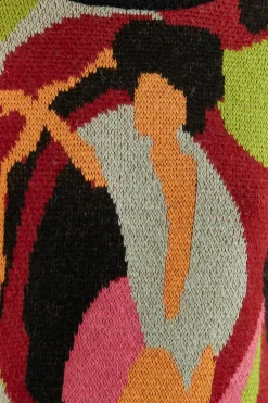 FARM Rio  THE MULTICOLOR DANCE KNIT SWEATER