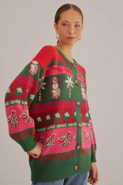 FARM Rio TROPICAL CHRISTMAS AINIKA CARDIGAN