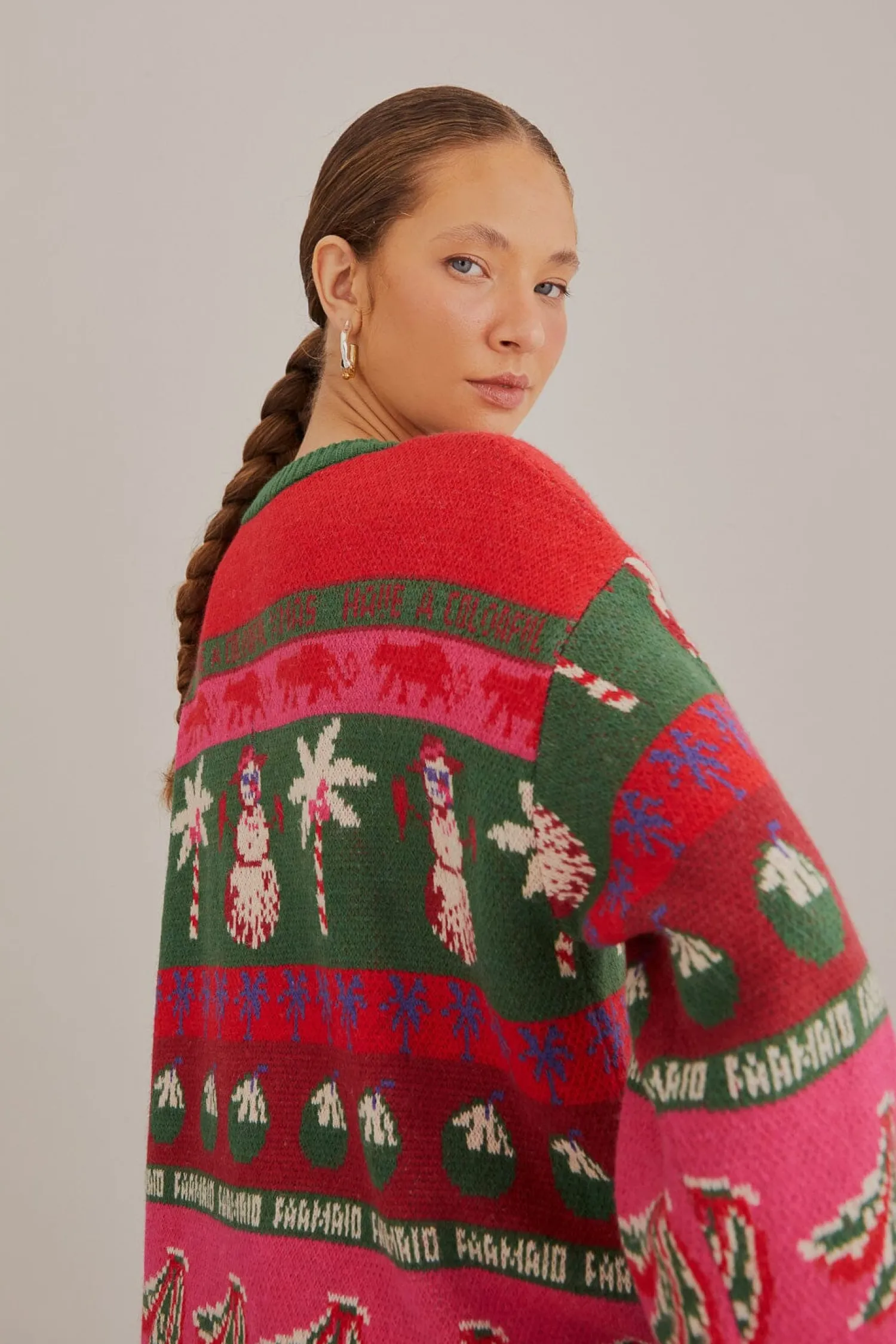 FARM Rio TROPICAL CHRISTMAS AINIKA CARDIGAN