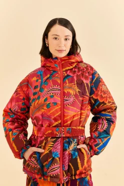 FARM Rio VINTAGE WAVE REVERSIBLE PUFFER JACKET