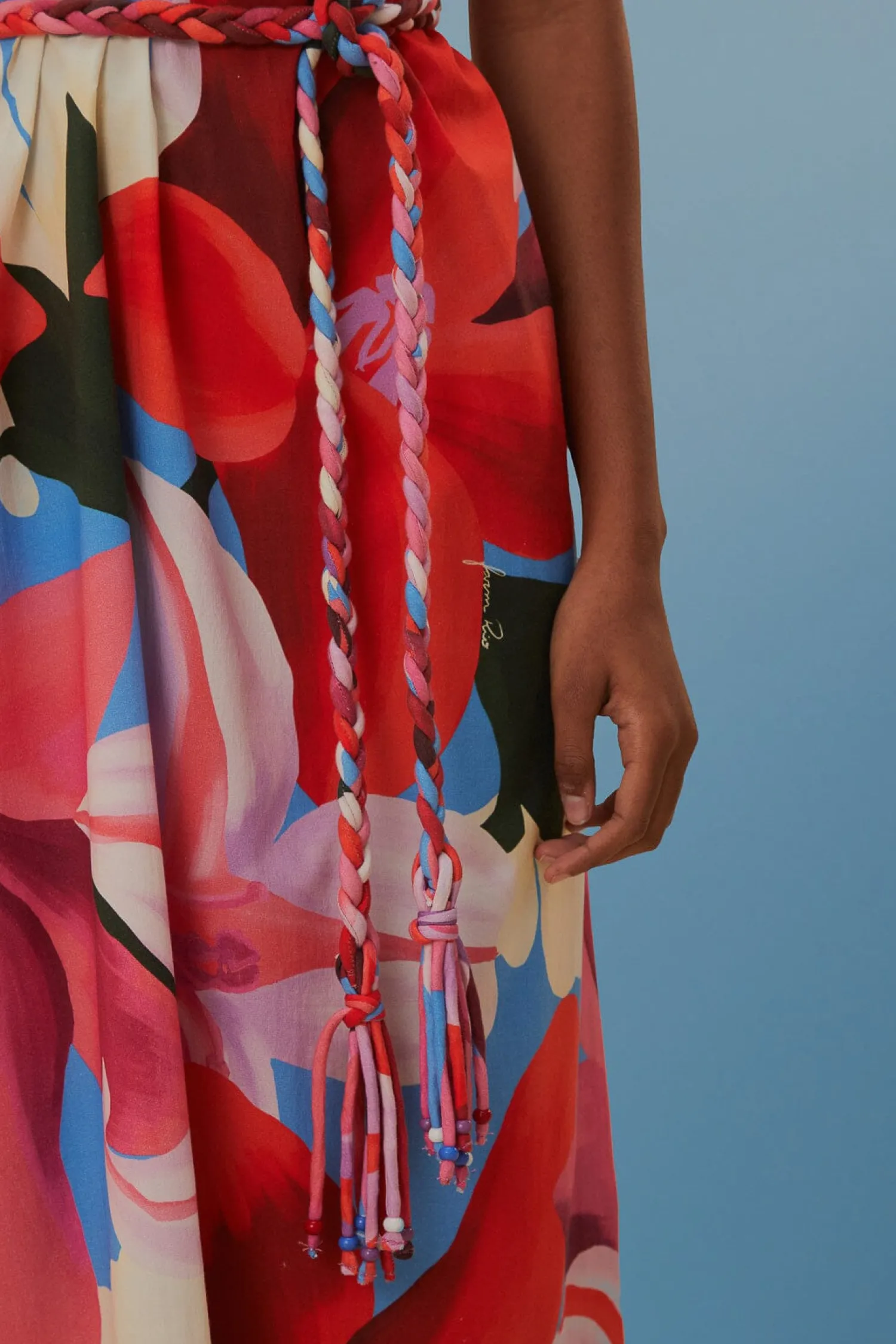 FARM Rio WATERCOLOR FLORAL SLEEVELESS COVER UP