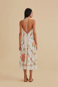 FARM Rio WHITE BANANA VITAMIN LACE COVER UP