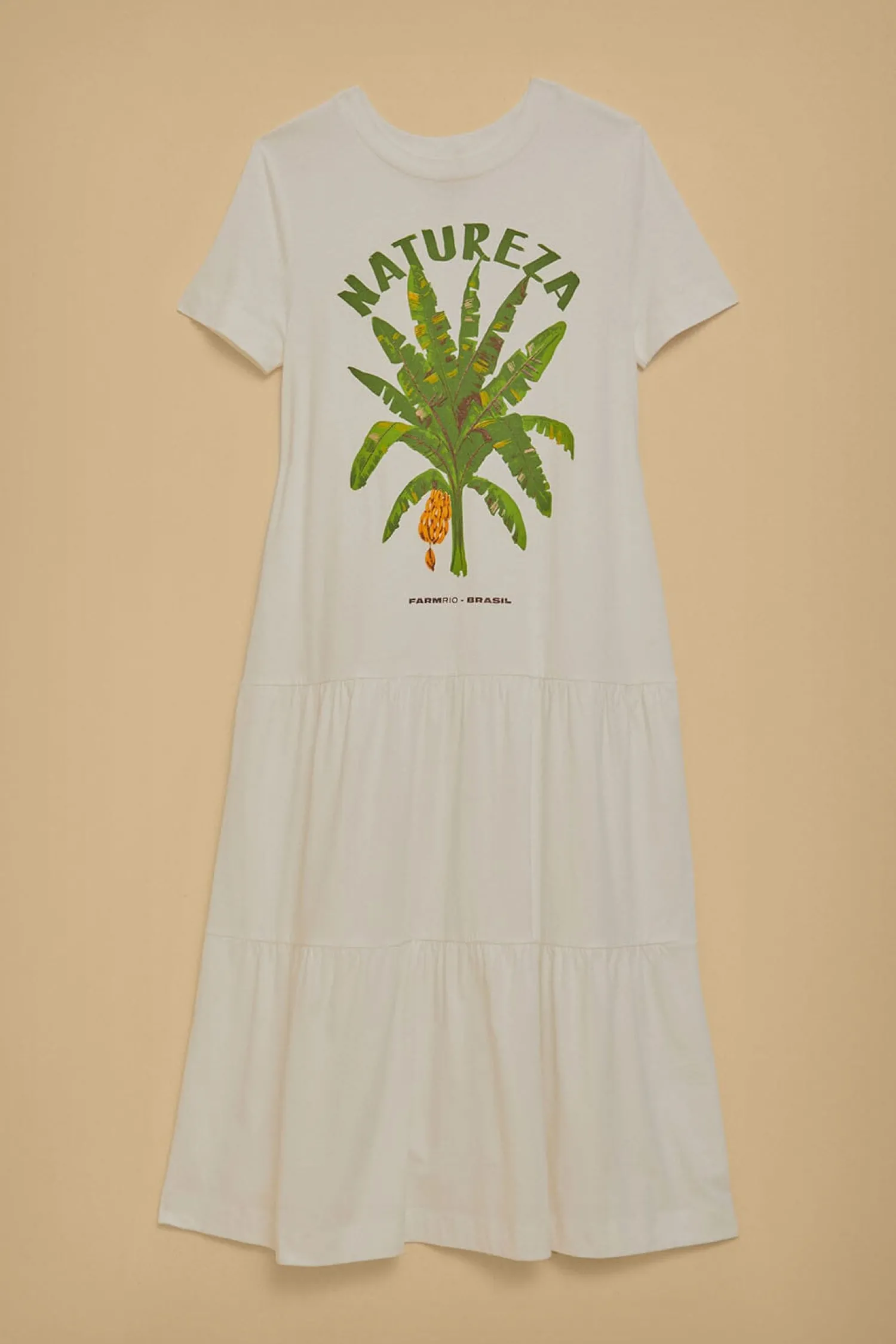 FARM Rio WHITE NATUREZA ORGANIC COTTON MAXI DRESS